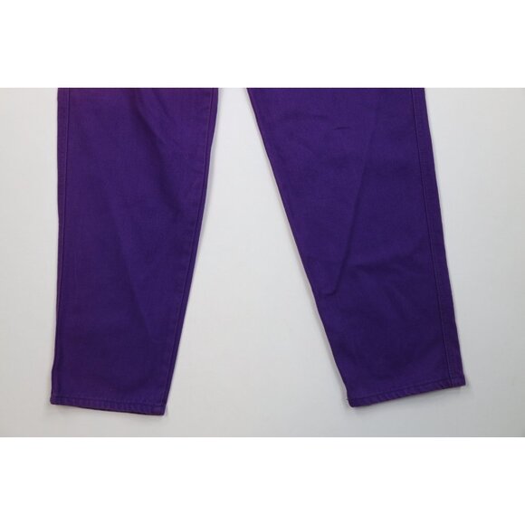 Deadstock Vtg 90s Streetwear Mens 29x34 Baggy Relaxed Skateboard Jeans Purple - Picture 4 of 15